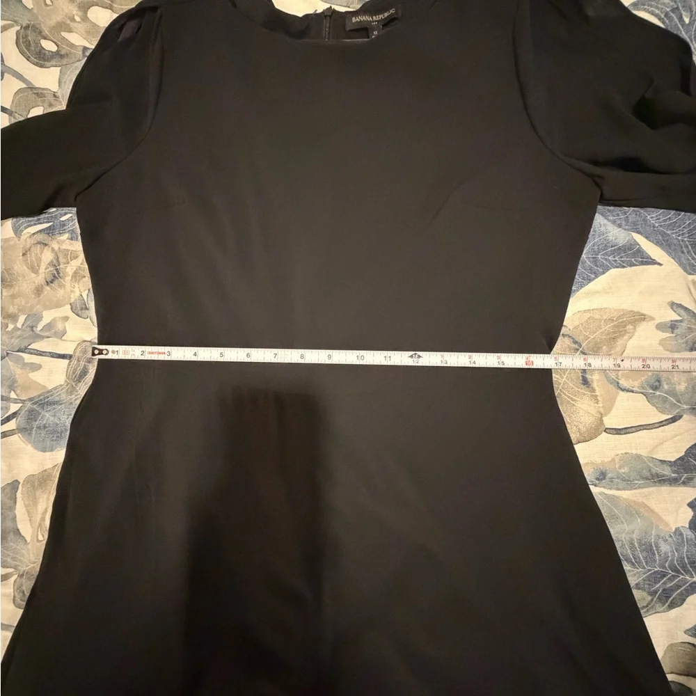 *EUC* Banana Republic Black A-Line Dress - Picture 5 of 8